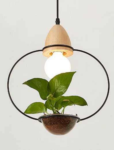 Lumenorth Terrarium Pot Pendant Light