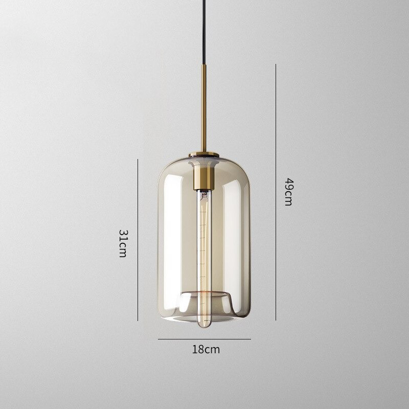 Lumenorth Tumbler Cognac Glass Pendant