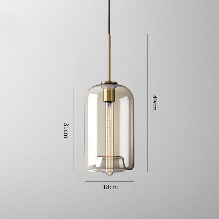 Lumenorth Tumbler Cognac Glass Pendant