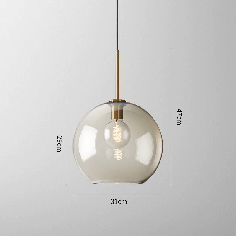 Lumenorth Tumbler Cognac Glass Pendant