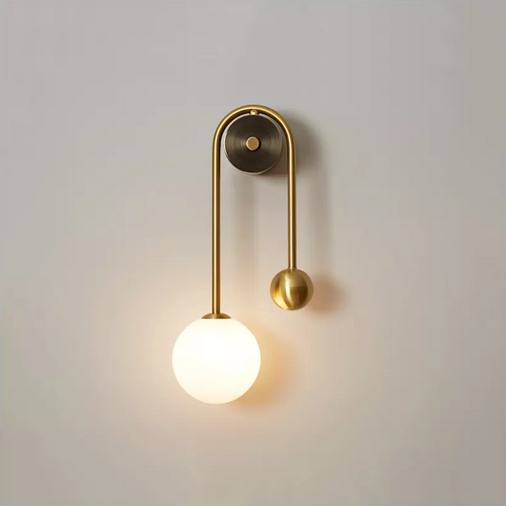 Lumenorth Lily Gold Wall Sconce