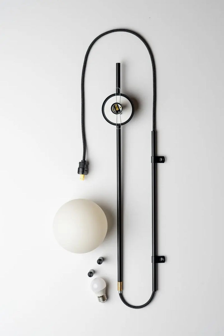 Lumenorth Wick Nordic Plug-In Wall Lamp