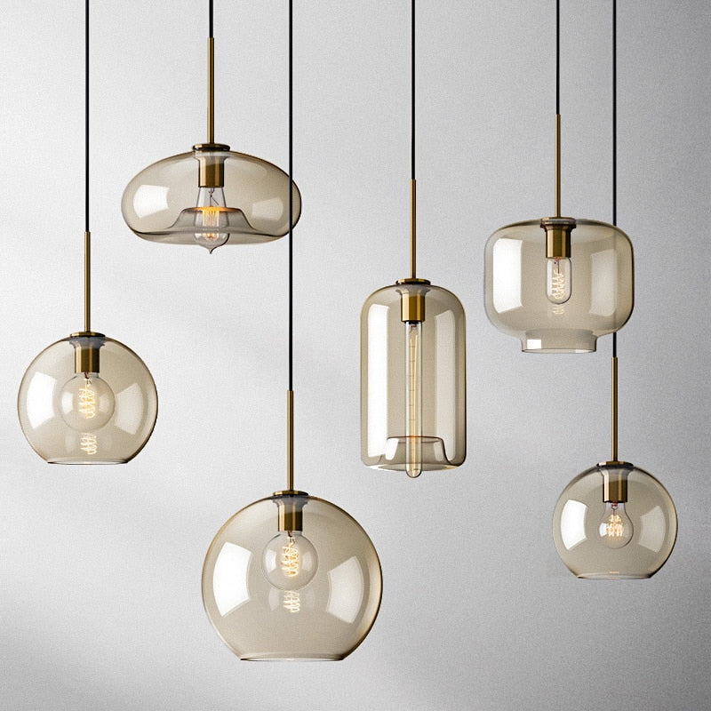Lumenorth Tumbler Cognac Glass Pendant