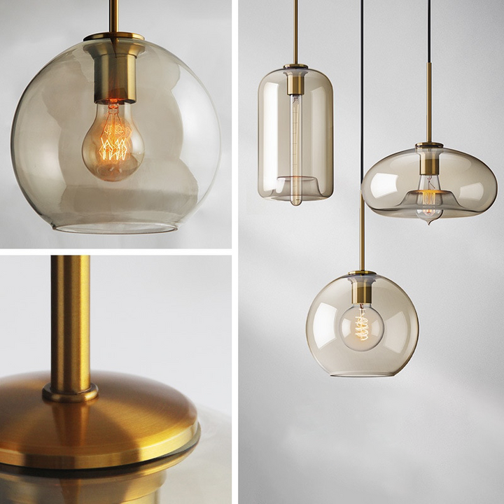 Lumenorth Tumbler Cognac Glass Pendant
