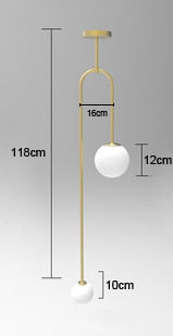 Lumenorth Column Modern Pendant Light