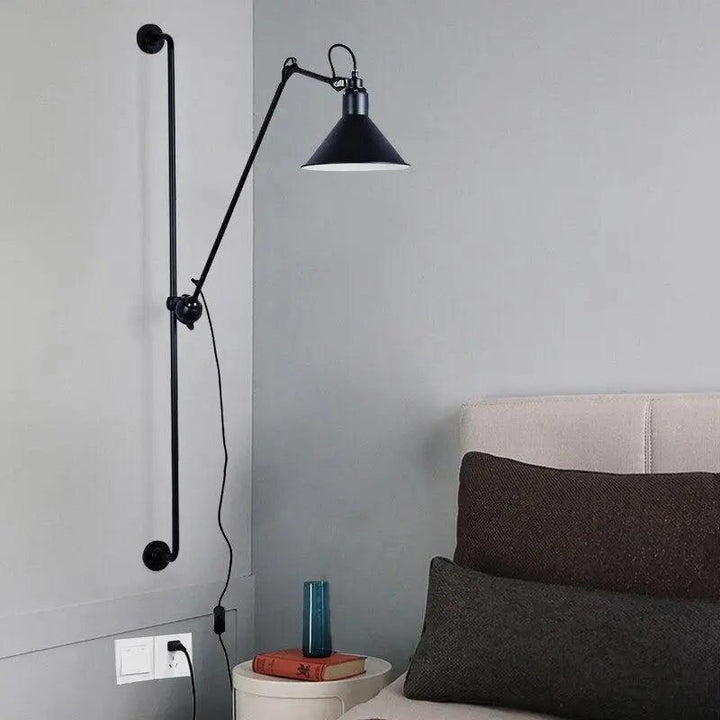 Lumenorth Cinder Industrial Plug-In Sconce
