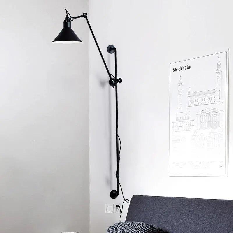 Lumenorth Cinder Industrial Plug-In Sconce