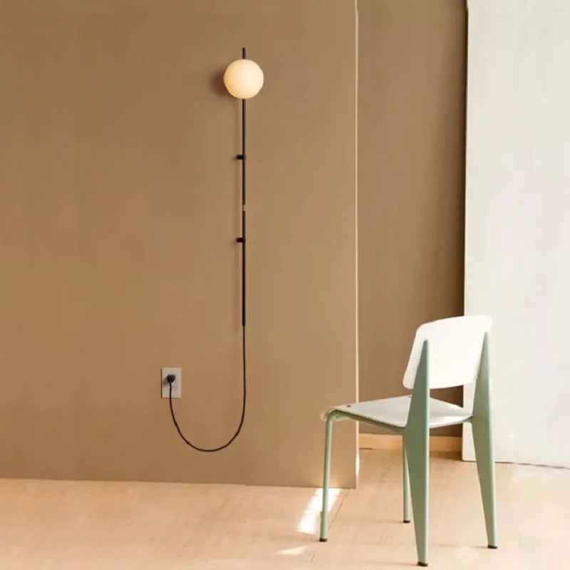 Lumenorth Wick Nordic Plug-In Wall Lamp