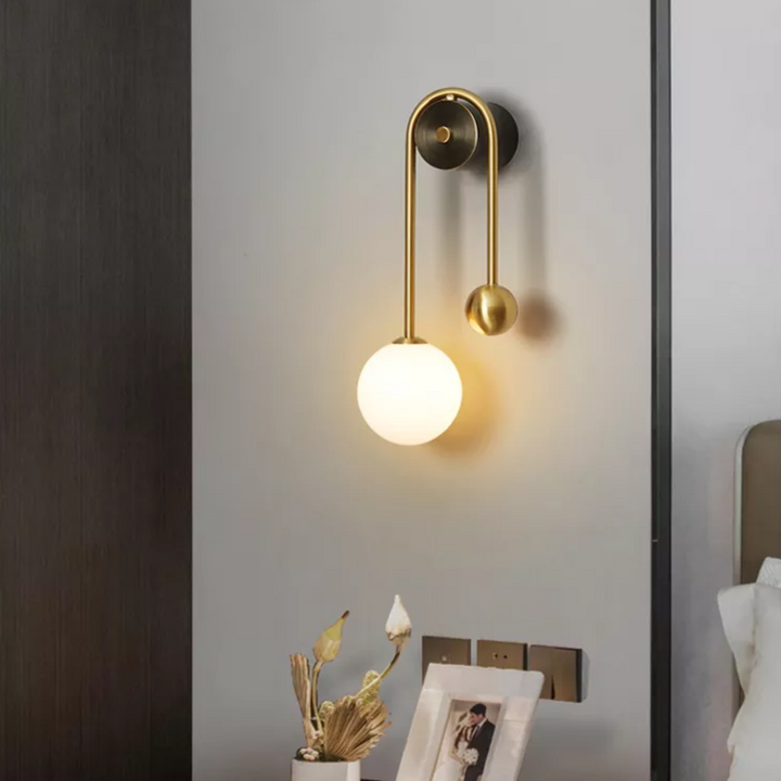 Lumenorth Lily Gold Wall Sconce