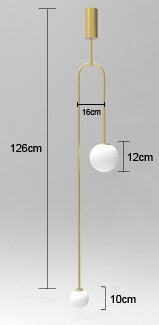 Lumenorth Column Modern Pendant Light