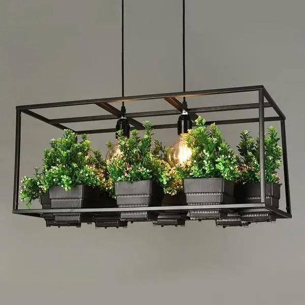 Lumenorth Arbor Iron Planter Chandelier