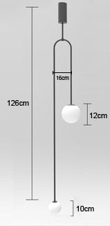 Lumenorth Column Modern Pendant Light