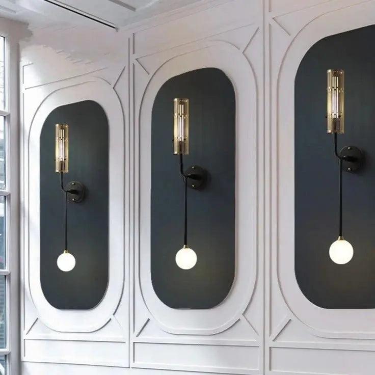 Lumenorth Comet Twin Globe Wall Sconce