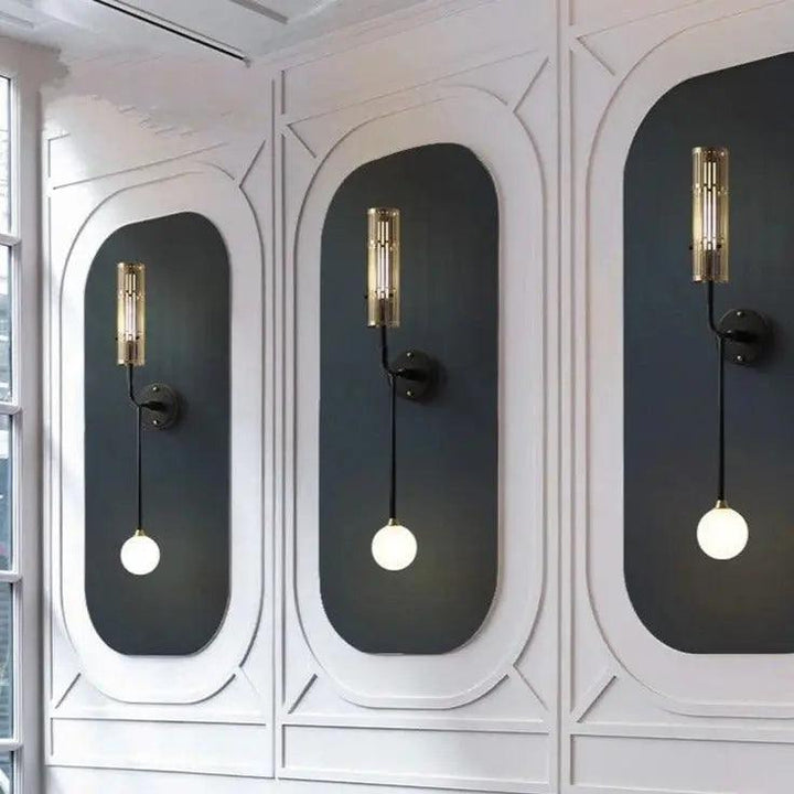 Lumenorth Comet Twin Globe Wall Sconce
