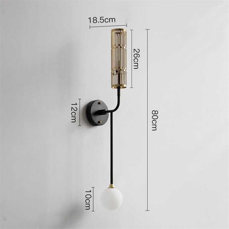 Lumenorth Comet Twin Globe Wall Sconce