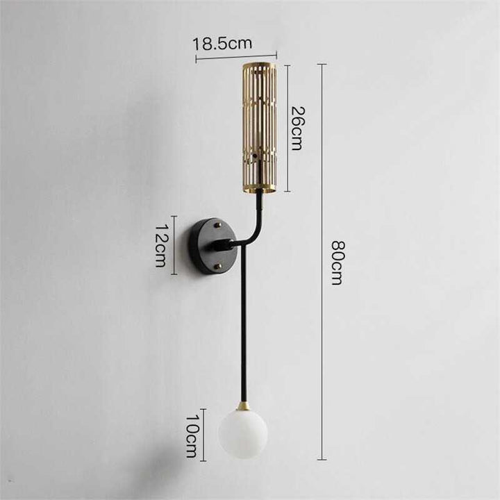 Lumenorth Comet Twin Globe Wall Sconce