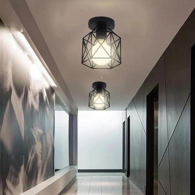 Lumenorth Foundry Semi Flush Mount Light
