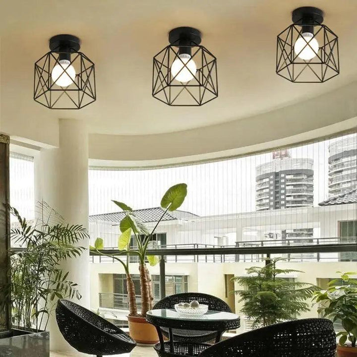 Lumenorth Foundry Semi Flush Mount Light