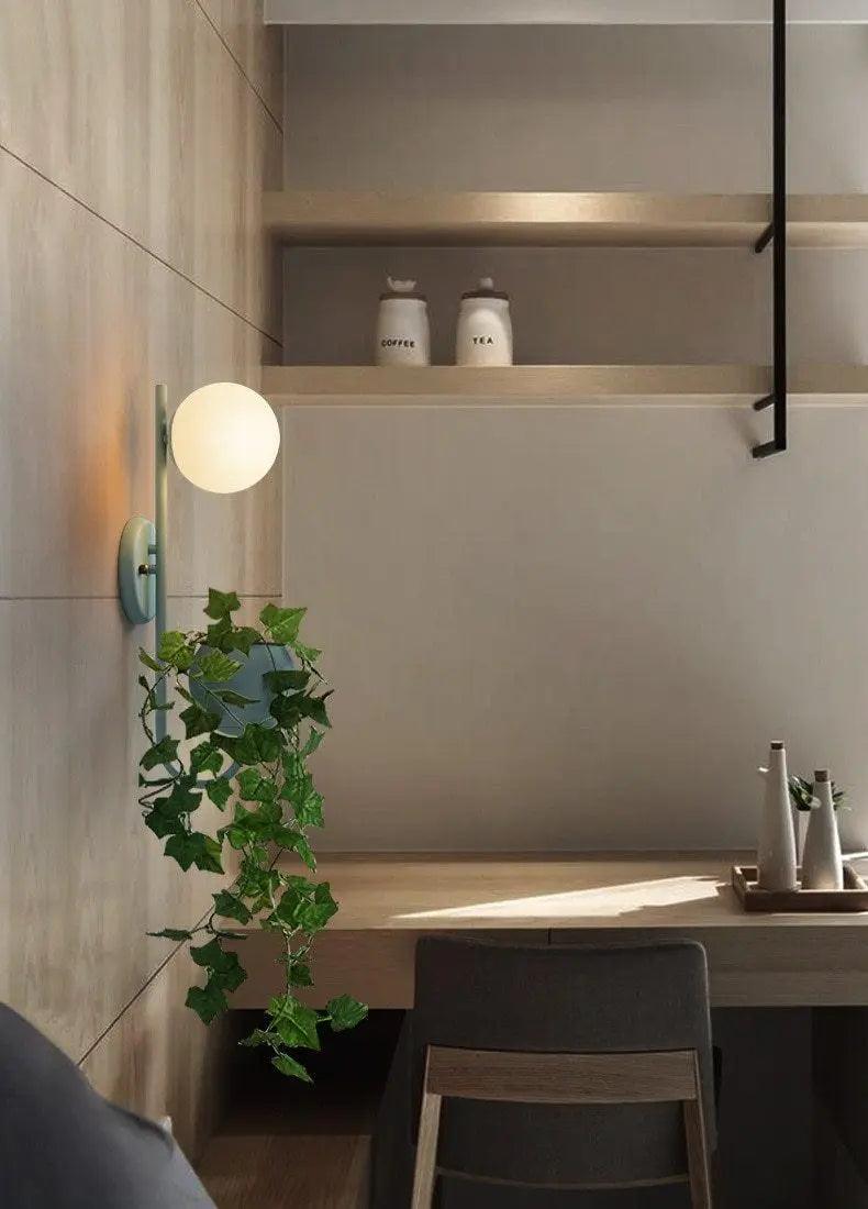 Lumenorth Moss Planter Wall Sconce