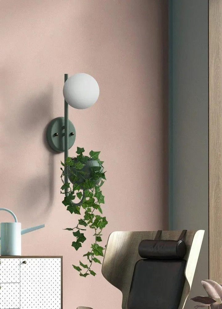 Lumenorth Moss Planter Wall Sconce