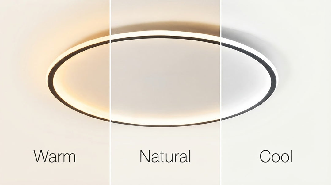 Lumenorth Halo Ceiling Light Black