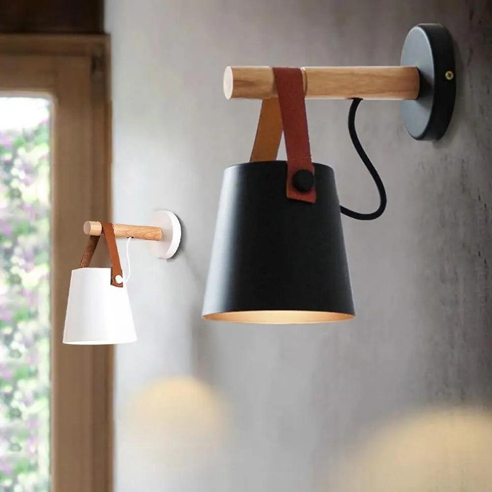 Lumenorth Ash Nordic Wooden Wall Light