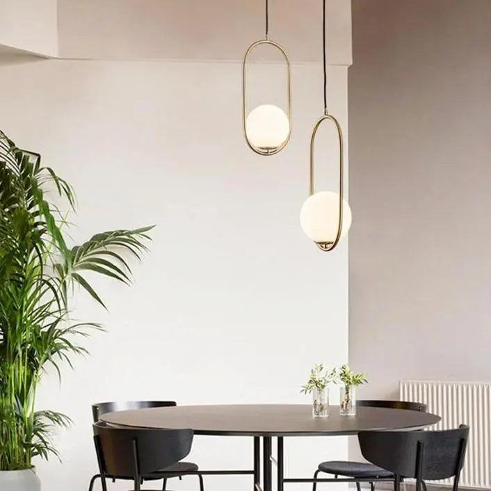 Lumenorth Vessel Glass Pendant Light