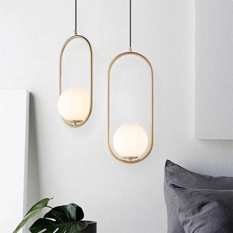 Lumenorth Vessel Glass Pendant Light