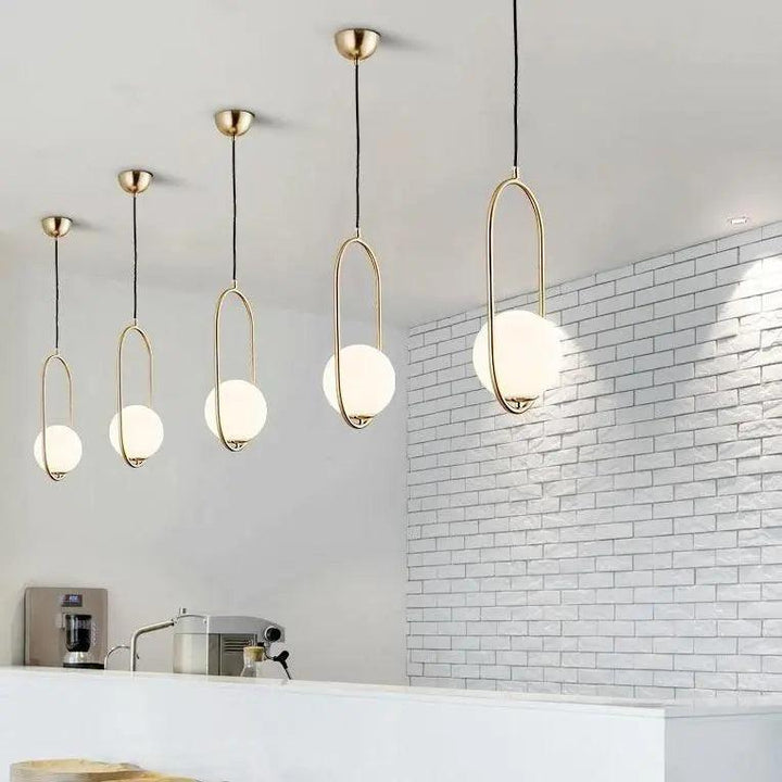 Lumenorth Vessel Glass Pendant Light