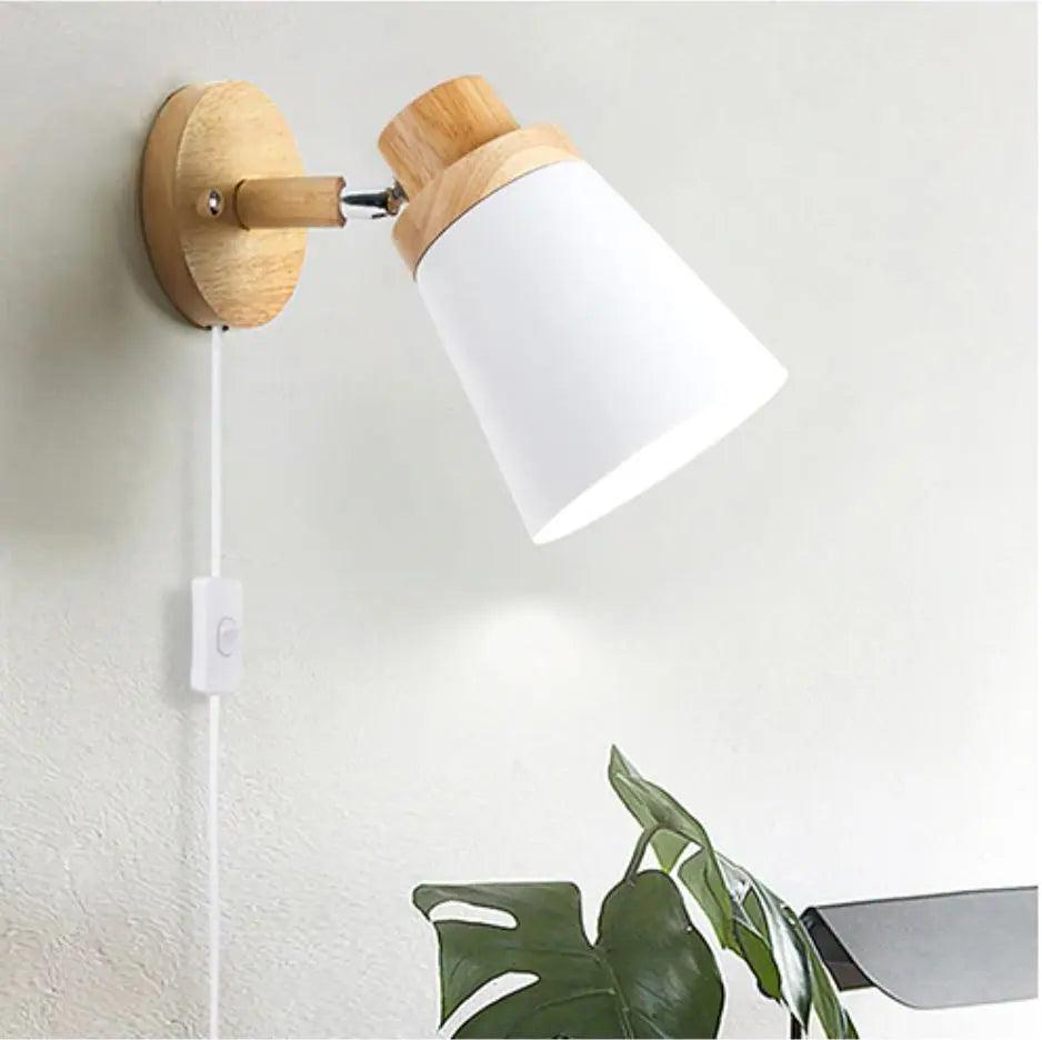 Lumenorth Dove White Plug-In Sconce