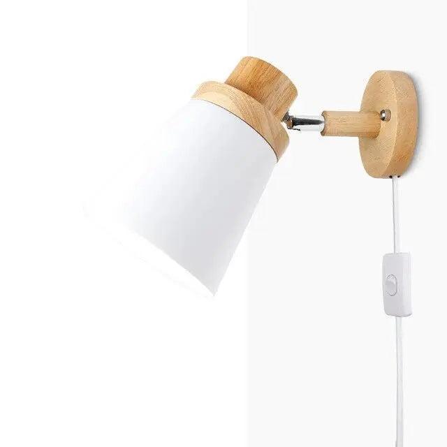 Lumenorth Dove White Plug-In Sconce