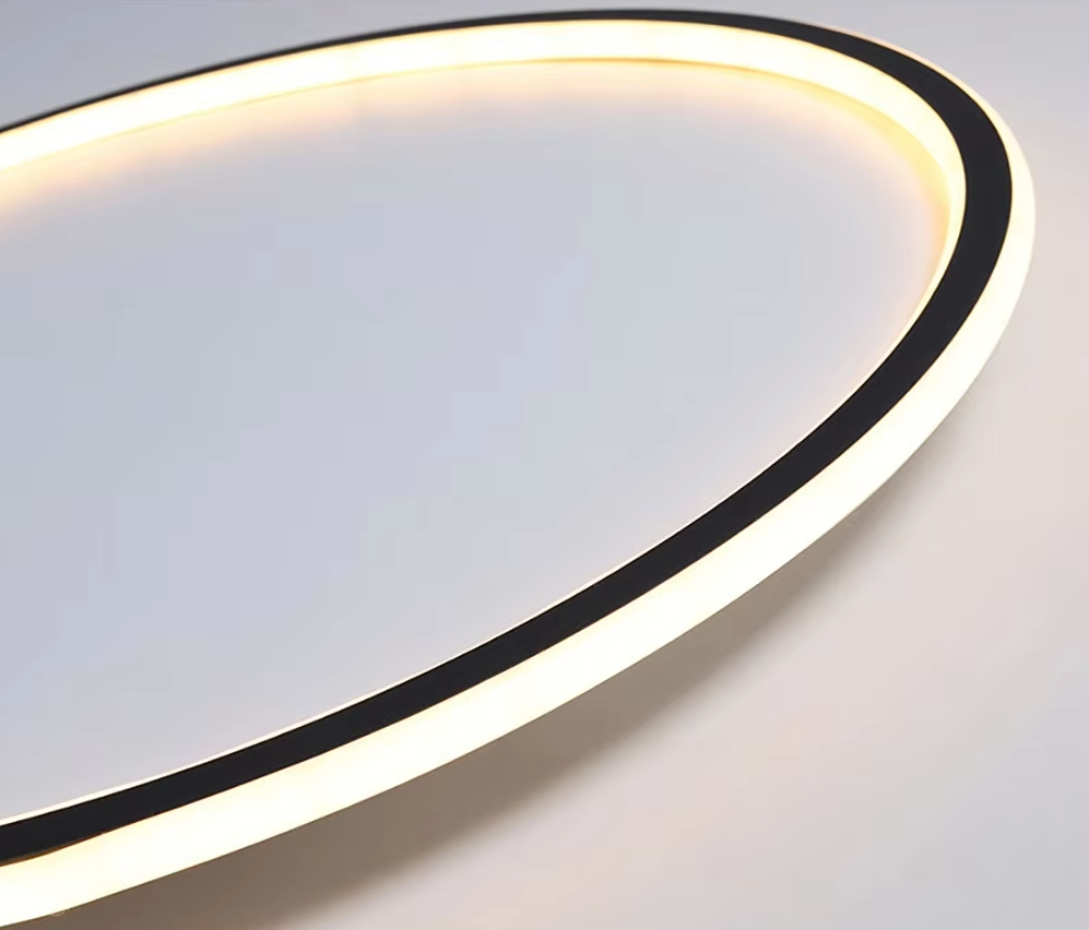 Lumenorth Halo Ceiling Light Black