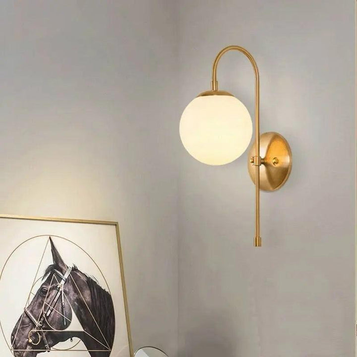 Lumenorth Gleam Gold Nordic Wall Lamp