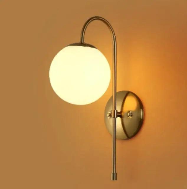 Lumenorth Gleam Gold Nordic Wall Lamp
