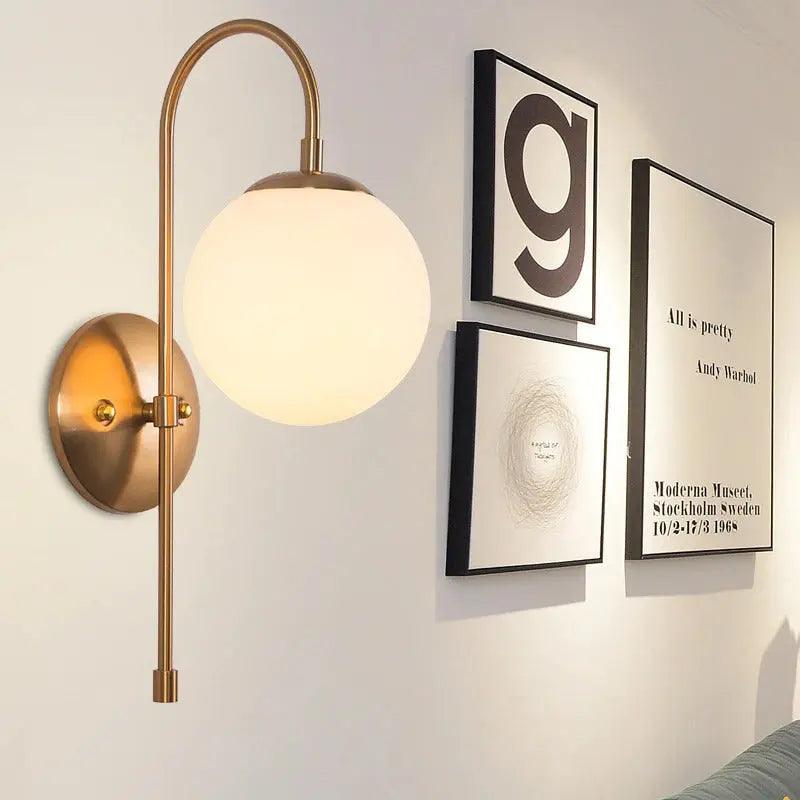 Lumenorth Gleam Gold Nordic Wall Lamp