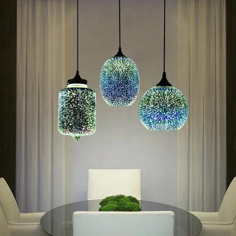 Lumenorth Prism Glass Pendant Light