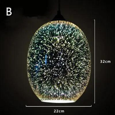 Lumenorth Prism Glass Pendant Light