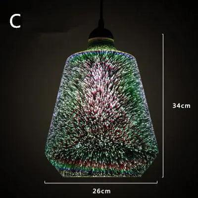 Lumenorth Prism Glass Pendant Light