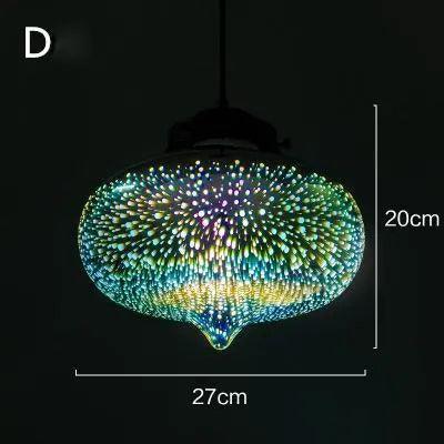 Lumenorth Prism Glass Pendant Light