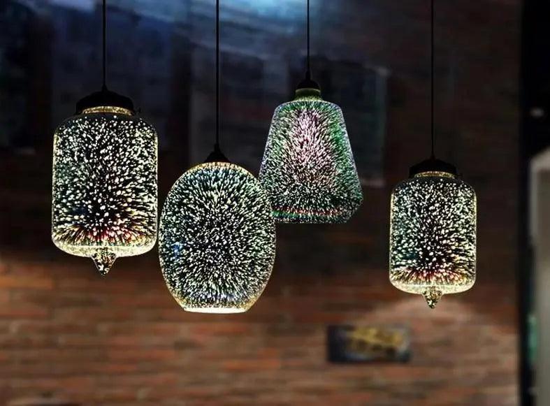 Lumenorth Prism Glass Pendant Light
