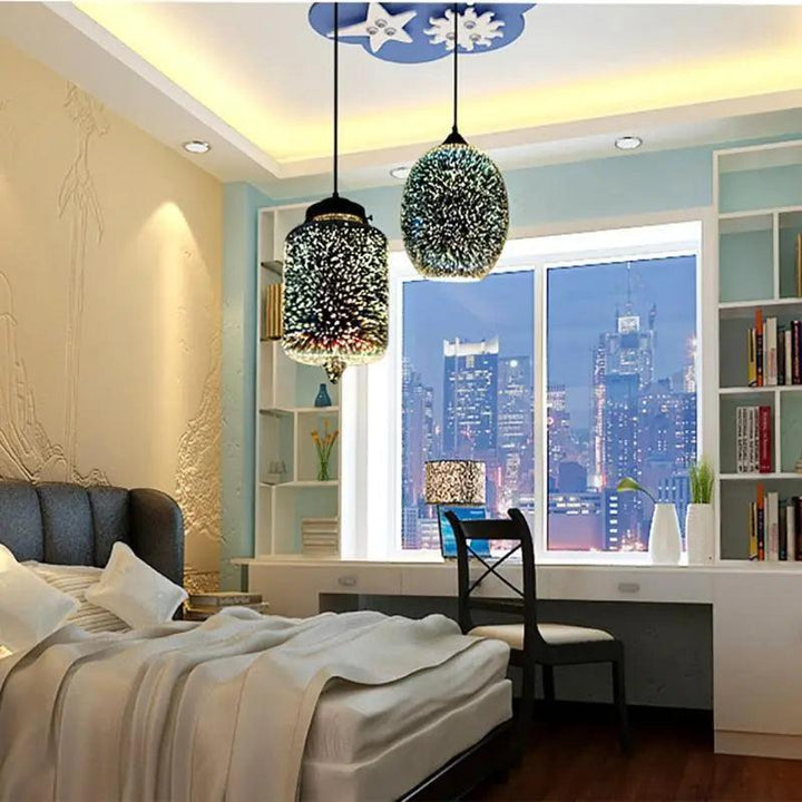 Lumenorth Prism Glass Pendant Light