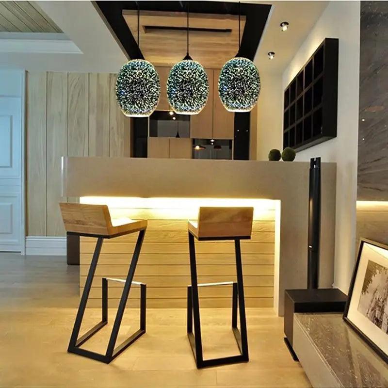 Lumenorth Prism Glass Pendant Light