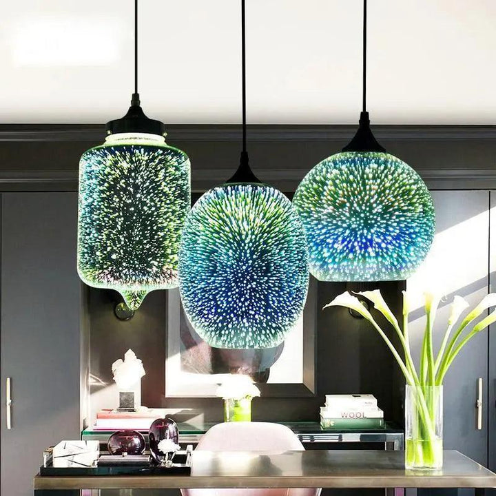 Lumenorth Prism Glass Pendant Light