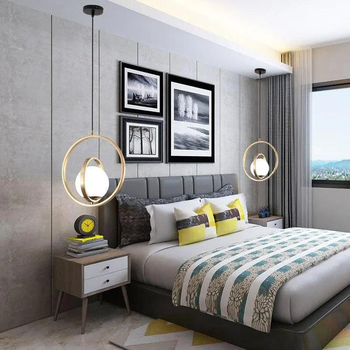 Lumenorth Circa Gold Ring Pendant Light