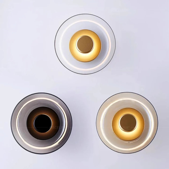 Lumenorth Eclipse Glass LED Wall Light