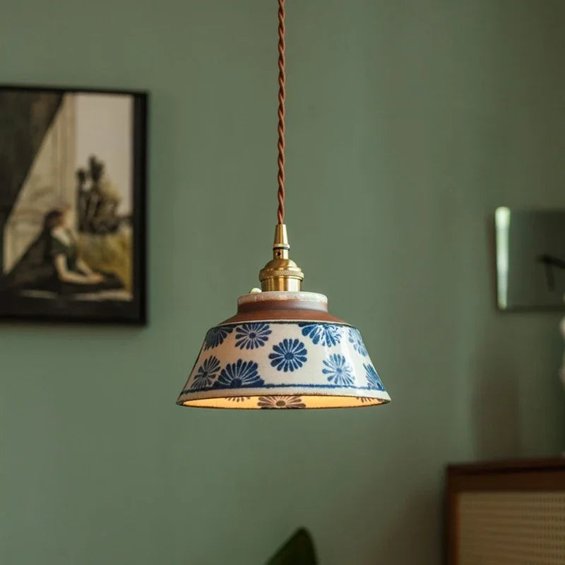 Lumenorth Glaze Ceramic Pendant Light