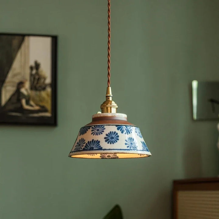 Lumenorth Glaze Ceramic Pendant Light