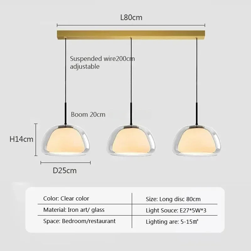 Lumenorth Amba Jelly Globe Pendant
