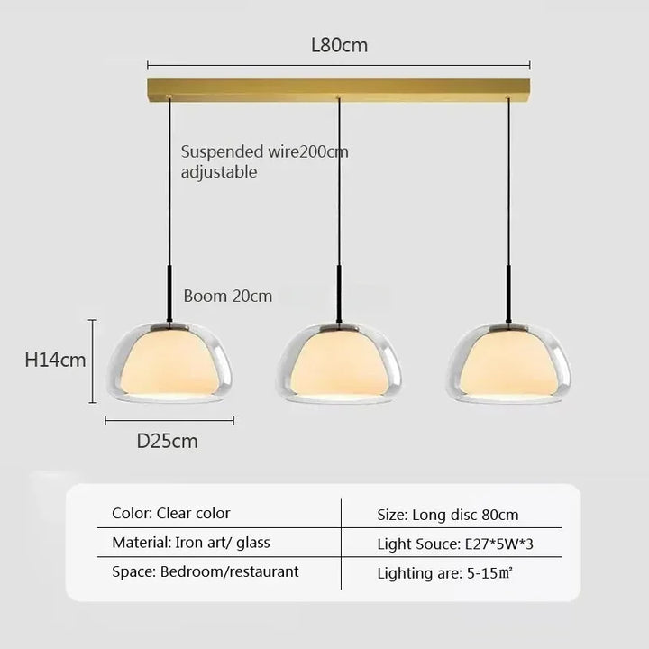Lumenorth Amba Jelly Globe Pendant