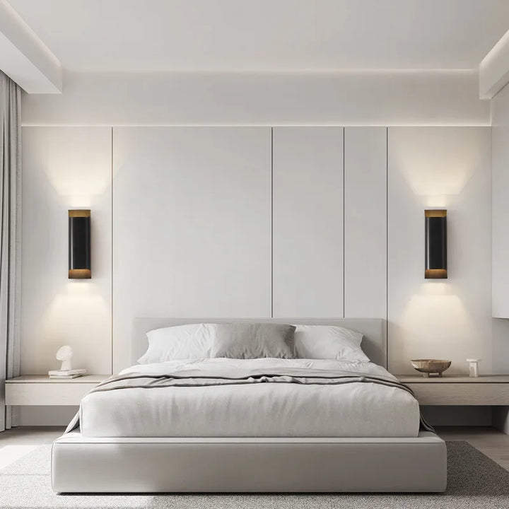 Lumenorth Wedge Brass LED Wall Lamp